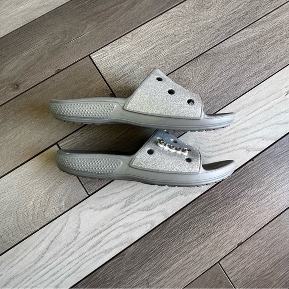 Crocs Unisex Classic Glitter Slides | Size: W10 M8 | Excellent Condition - Picture 5 of 8